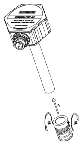 Install the bayonet mount