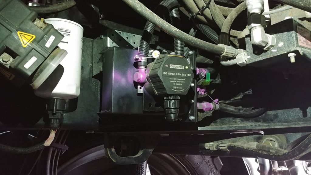 Truck — engine bay installation