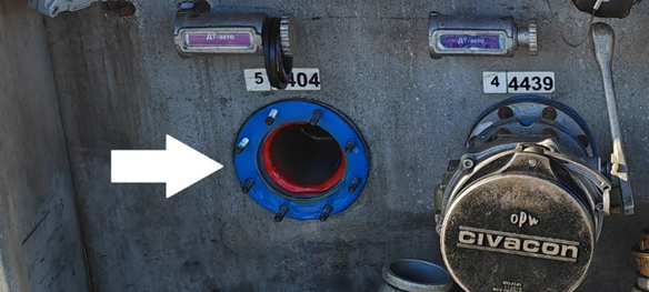 Eurosens LPS installed at a tanker drain outlet